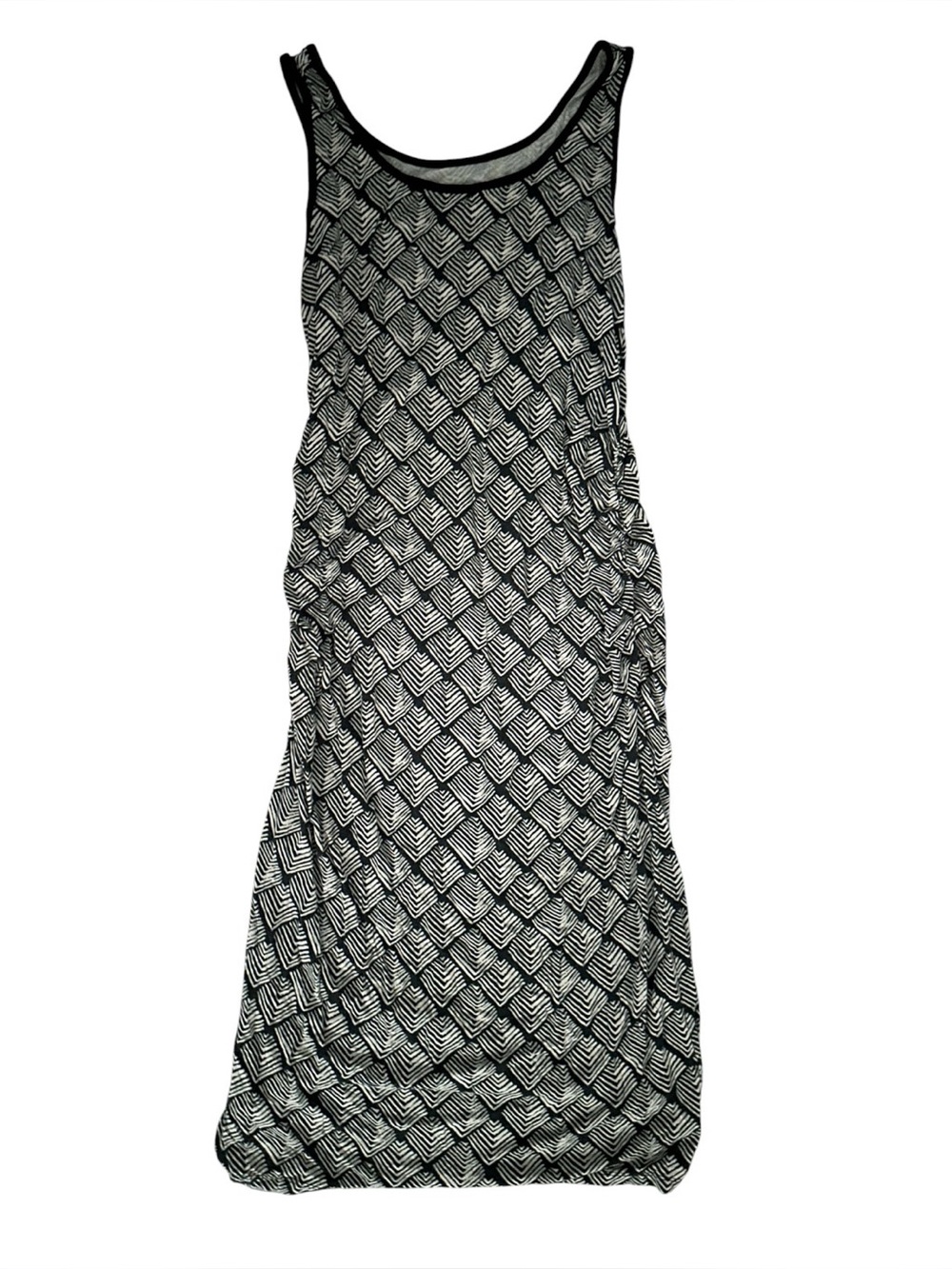 Maternity Geometric Patterned Tank Maxi Dress Small